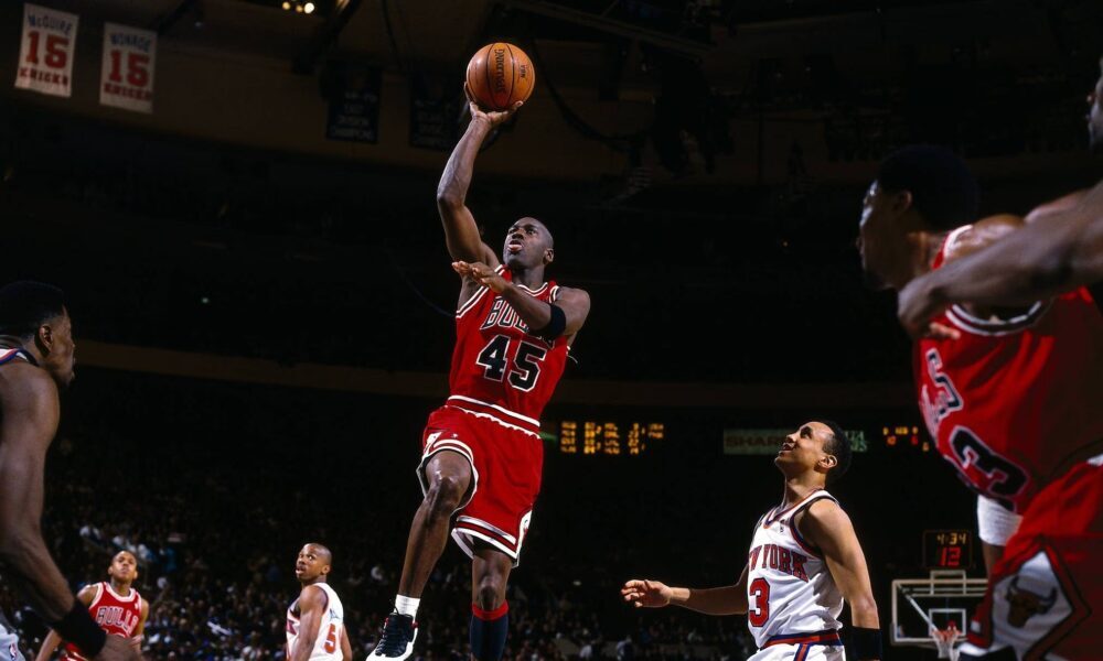 El famoso Double-nickel de Michael Jordan en 1995.