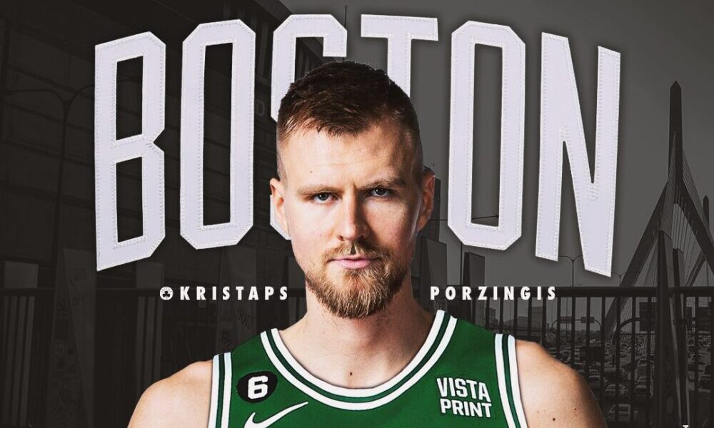 Los Celtics ficharon a Kristaps Porzingis en la agencia libre 2023.