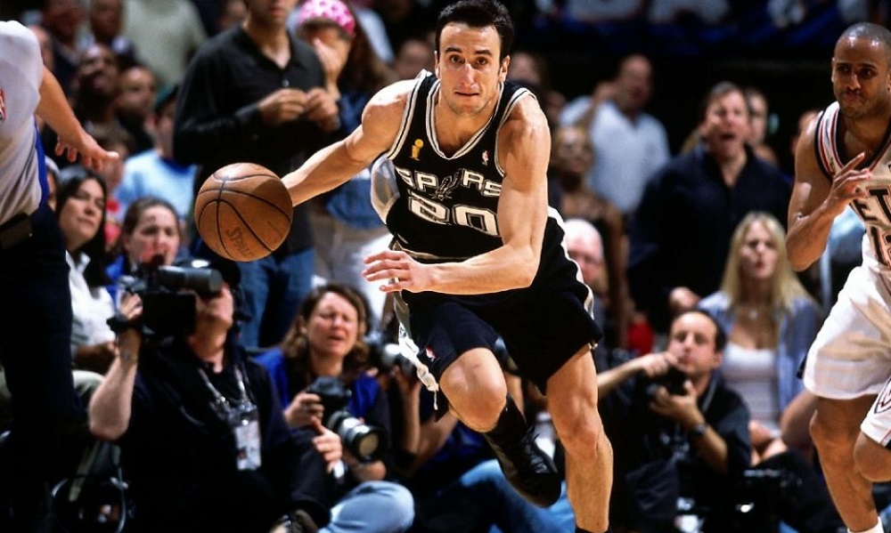 Ginóbili fue campeón en su primer año con los Spurs.