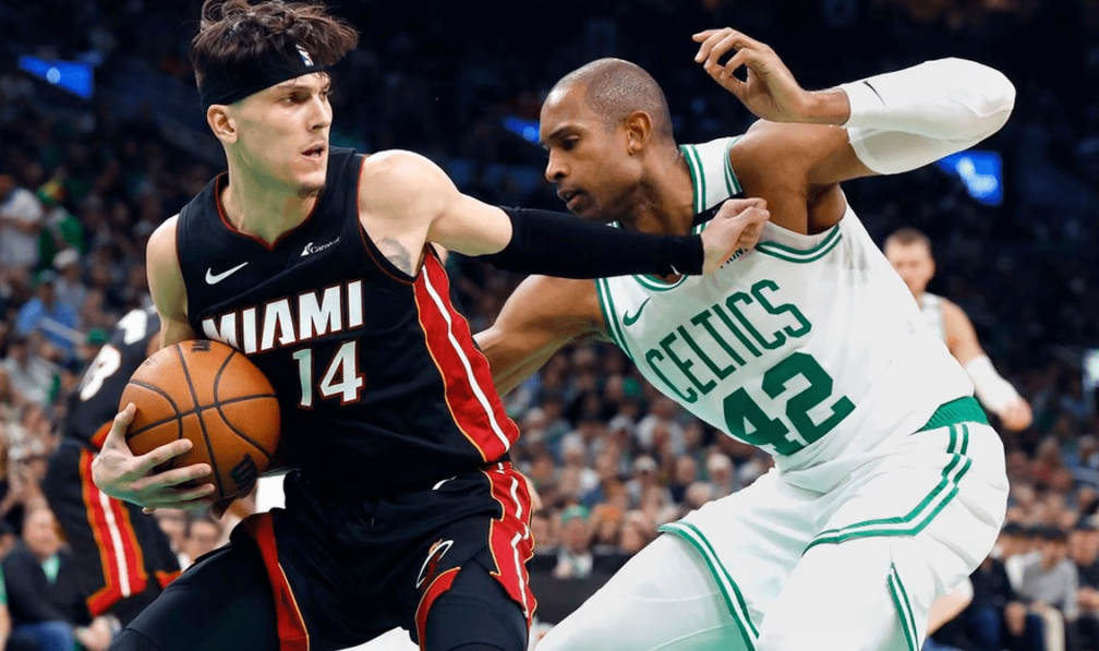 Herro registró su máxima de 28 puntos ante los Celtics.