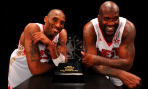 Kobe Bryant y Shaquille O'Neal fueron compañeros en el All-Star 2009.