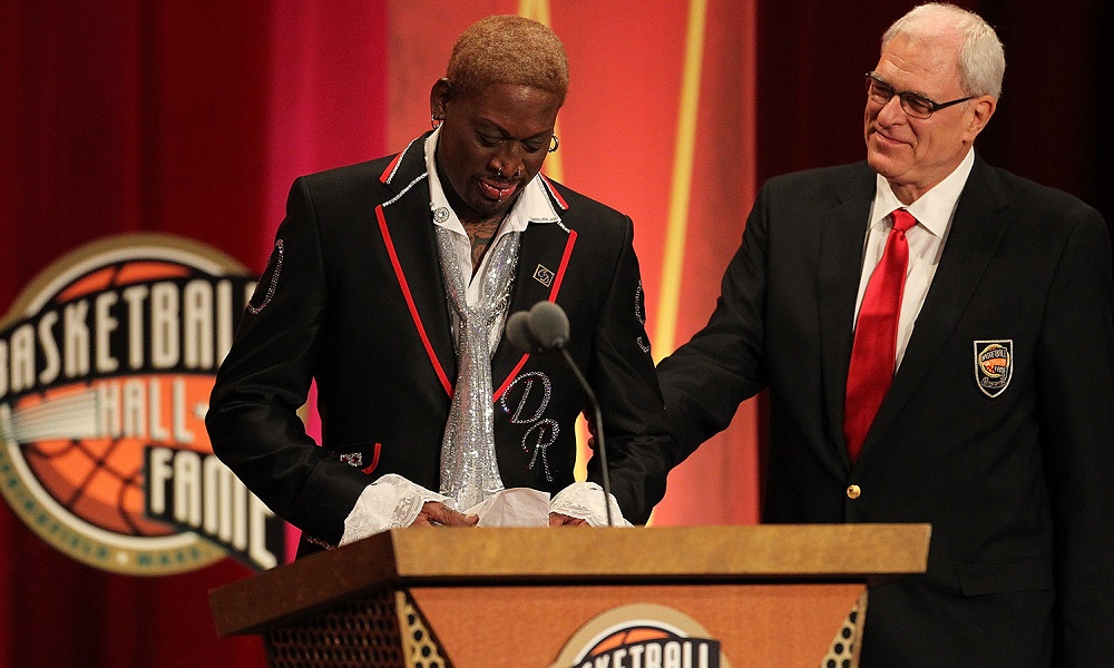 Dennis Rodman ingresó al salón de la fama en 2011.