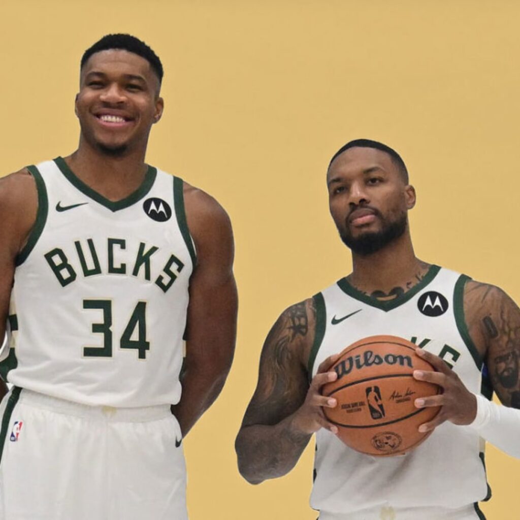 Lillard y Antetokounmpo, la dupla prometedora de los Bucks.