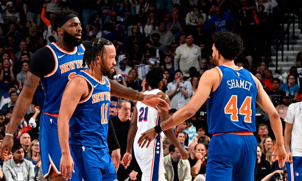 Playoffs NBA festejo Knicks