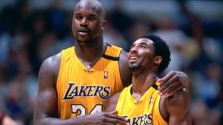 El alley-oop entre Kobe y Shaq fue sólo una parte del histórico game 7 entre Lakers y Blazers (FOTOGRAFÍA gentileza Getty Images).
