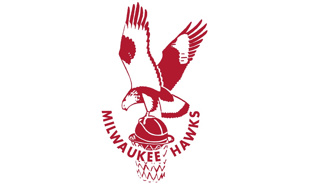 El logo de los Milwaukee Hawks presentó el primer halcón de la franquicia (FOTOGRAFÍA gentileza 1000marcas).
