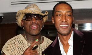 Dennis Rodman y Scottie Pippen además de ser ex compañeros de Michael Jordan tienen la triste coincidencia de haberse declarado en bancarrota (FOTOGRAFÍA gentileza TyC Sports).