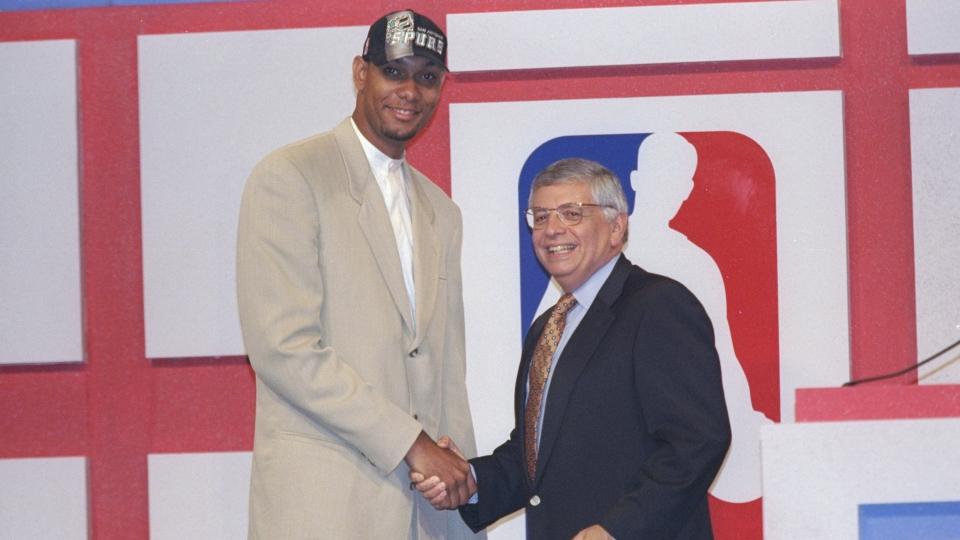 Tim Duncan fue seleccionado por los Spurs con el primer puesto del Draft 1997.
