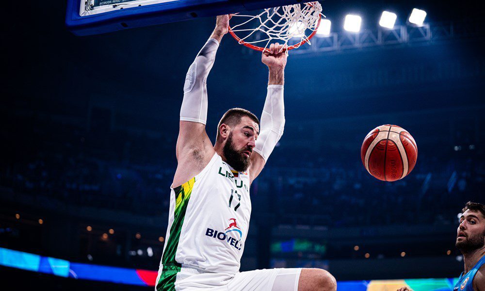 Valanciunas registró un doble-doble en la victoria de Lituania | FOTOGRAFÍA gentileza FIBA.